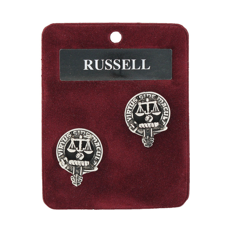 Clan Crest Cufflink Russell