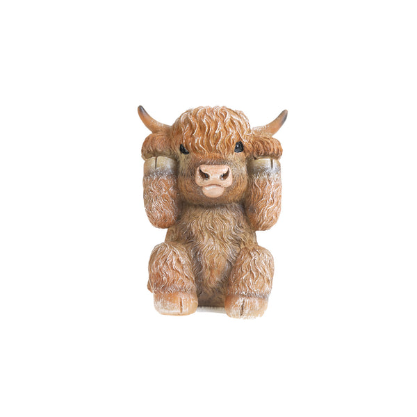 Hear No Evil Highland Cow