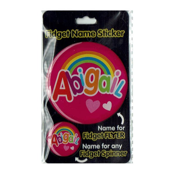 Fidget Flyer Name Stickers Abigail