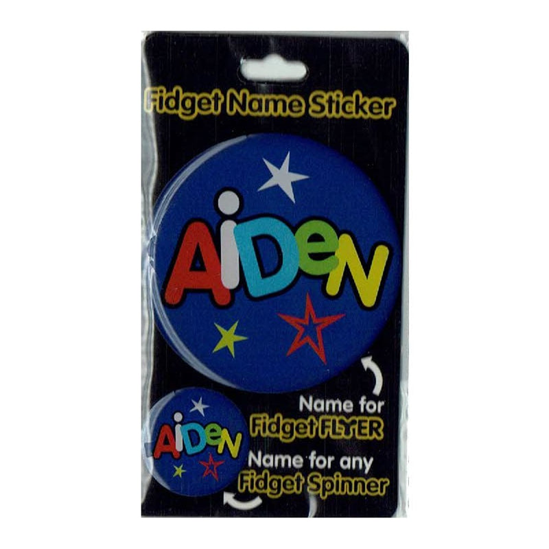 Fidget Flyer Name Stickers Aiden