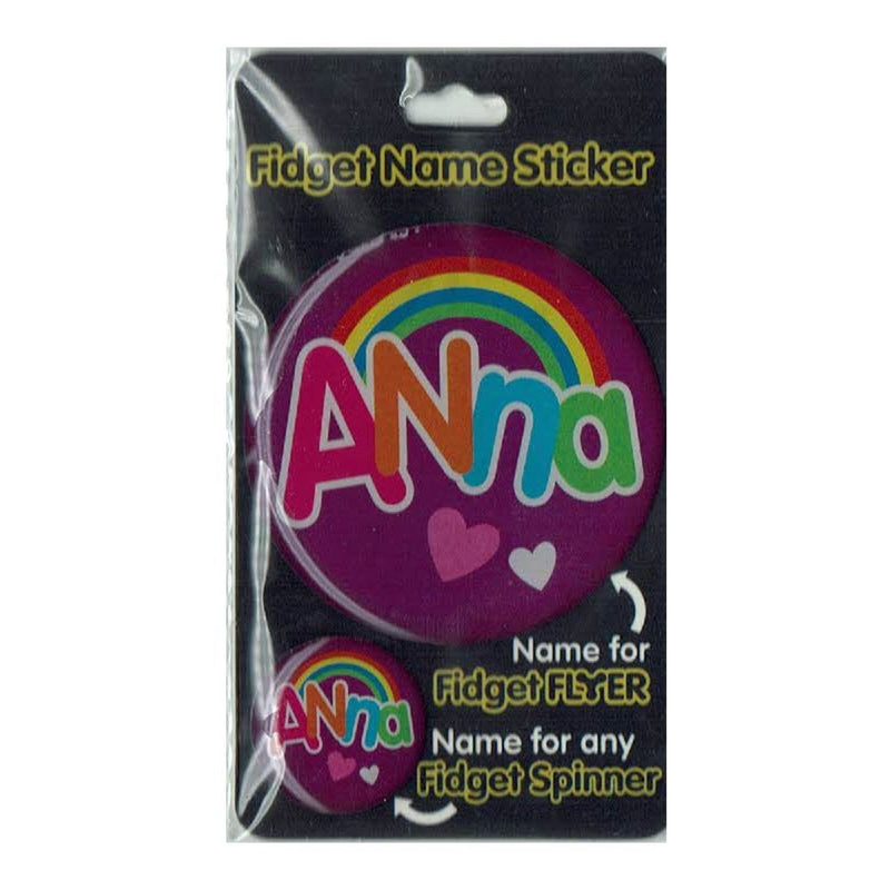 Fidget Flyer Name Stickers Anna