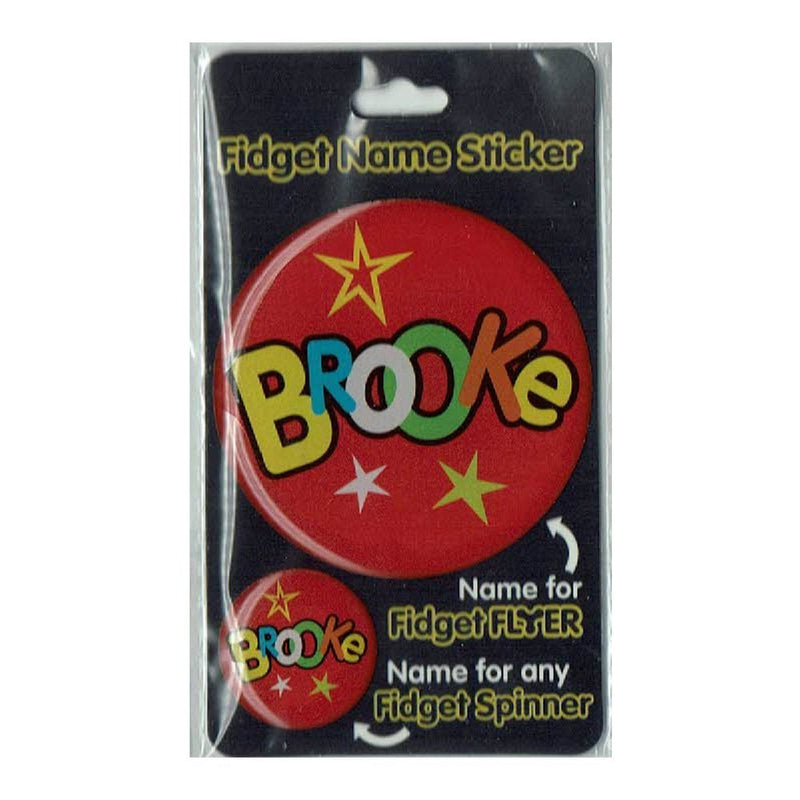 Fidget Flyer Name Stickers Brooke
