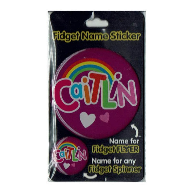 Fidget Flyer Name Stickers Caitlin