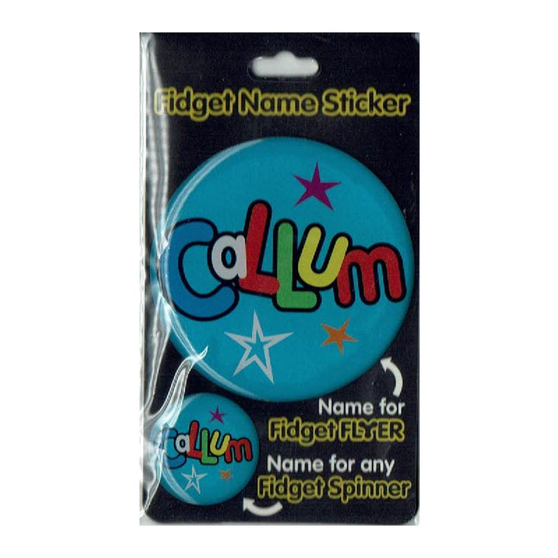 Fidget Flyer Name Stickers Callum