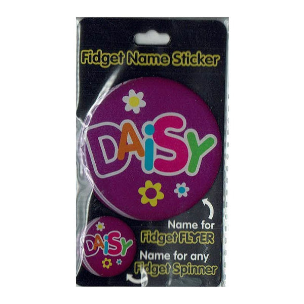 Fidget Flyer Name Stickers Daisy