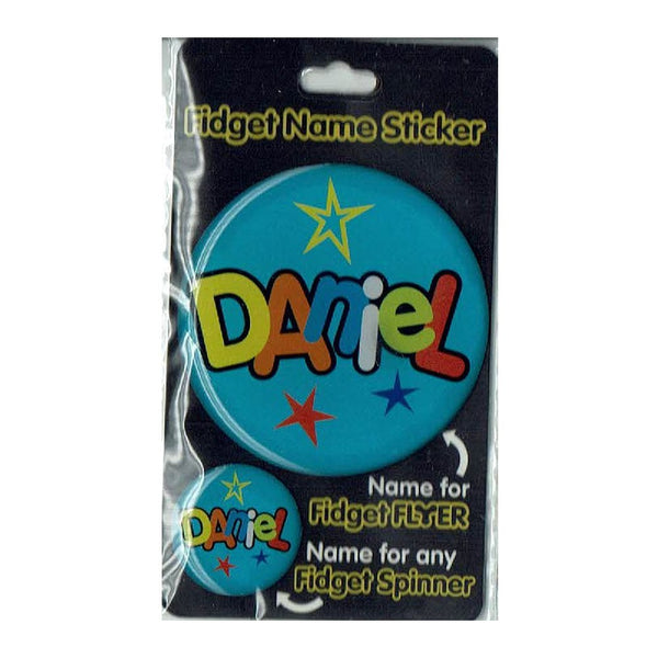 Fidget Flyer Name Stickers Daniel