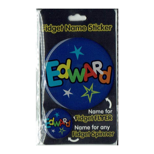 Fidget Flyer Name Stickers Edwards