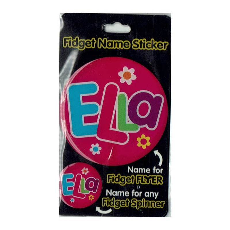 Fidget Flyer Name Stickers Ella