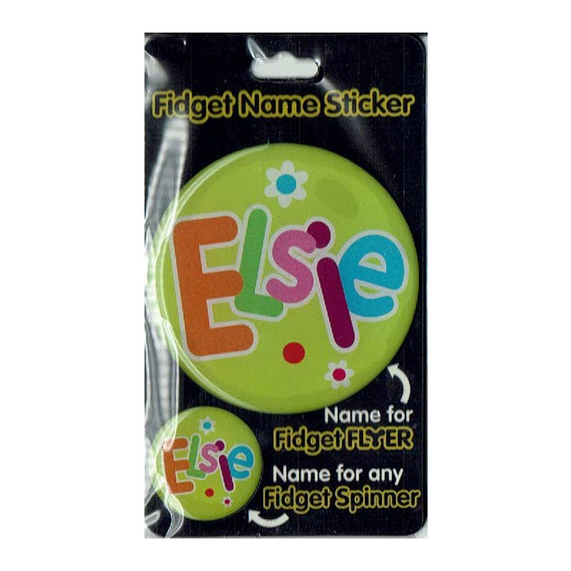 Fidget Flyer Name Stickers Elsie