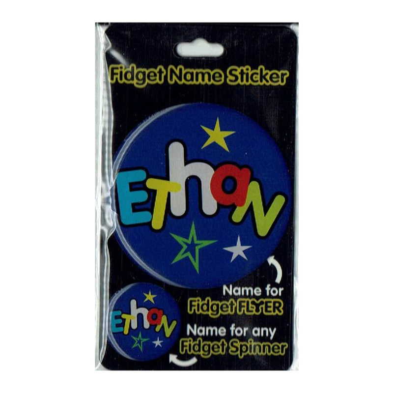 Fidget Flyer Name Stickers Ethan