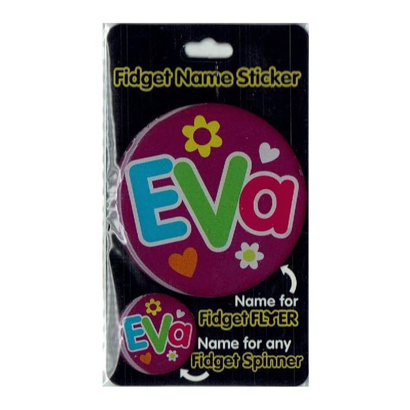 Fidget Flyer Name Stickers Eva