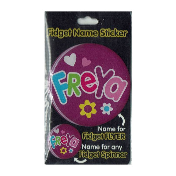 Fidget Flyer Name Stickers Freya