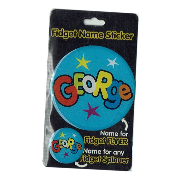 Fidget Flyer Name Stickers George