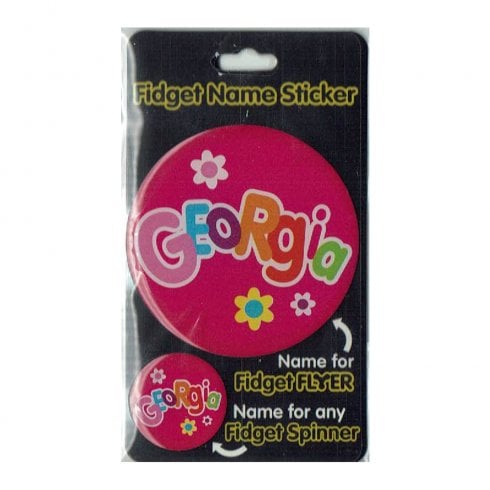 Fidget Flyer Name Stickers Georgia