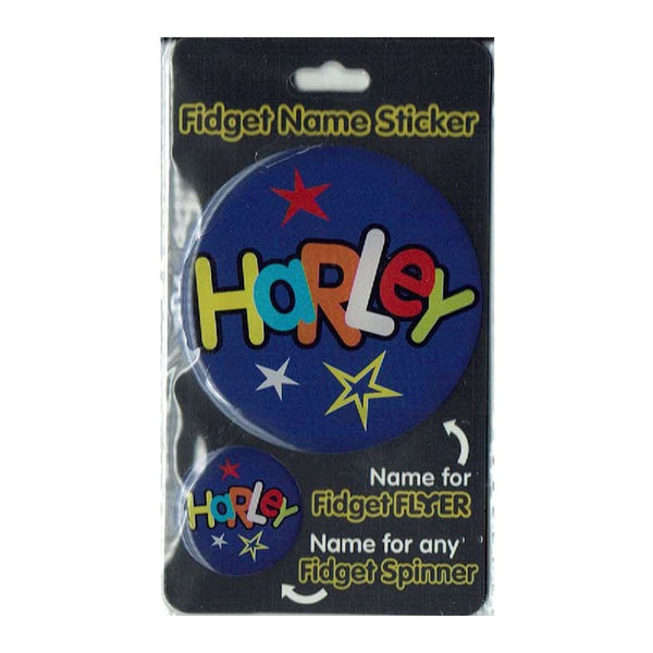 Fidget Flyer Name Stickers Harley