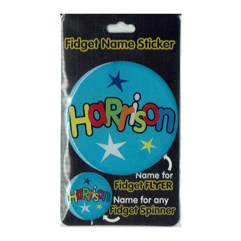 Fidget Flyer Name Stickers Harrison