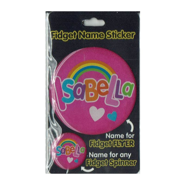 Fidget Flyer Name Stickers Isabella