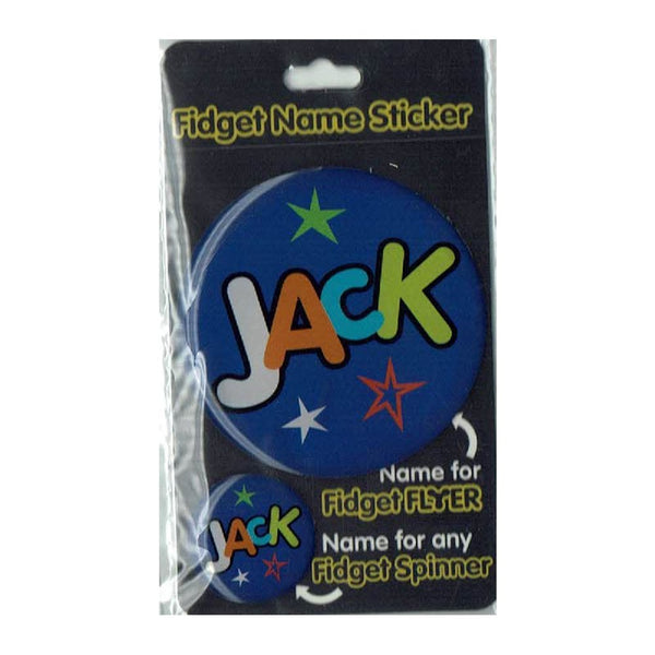 Fidget Flyer Name Stickers Jack