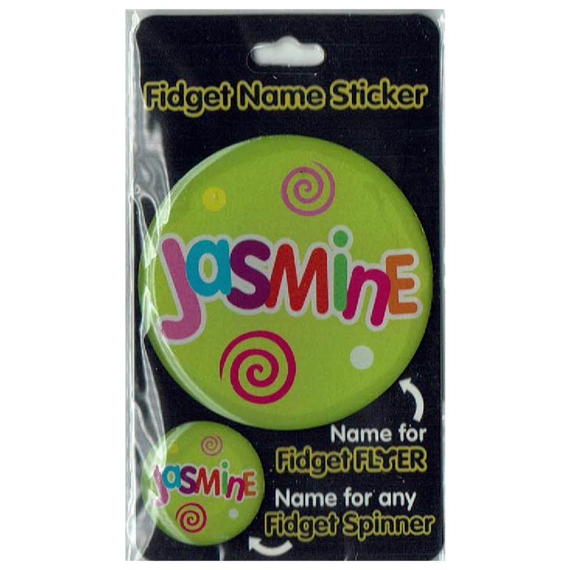 Fidget Flyer Name Stickers Jasmine