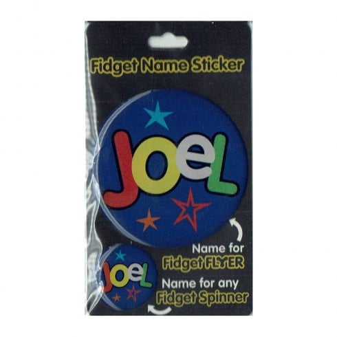 Fidget Flyer Name Stickers Joel