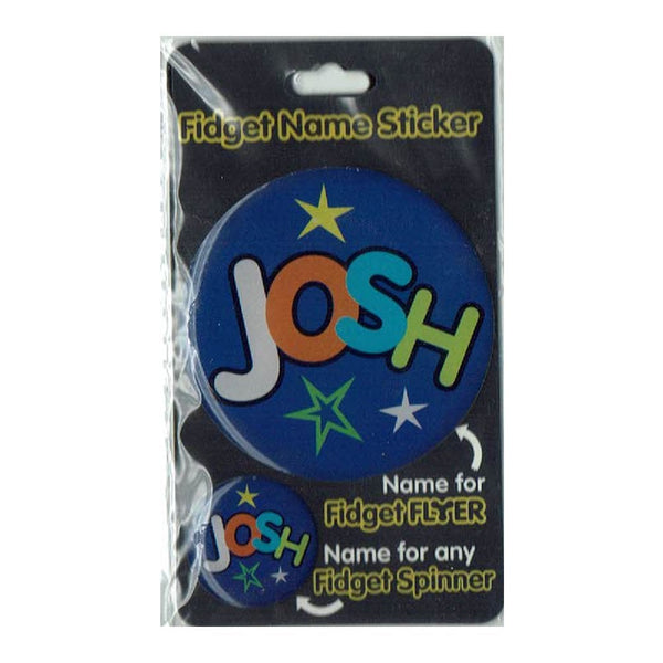 Fidget Flyer Name Stickers Josh