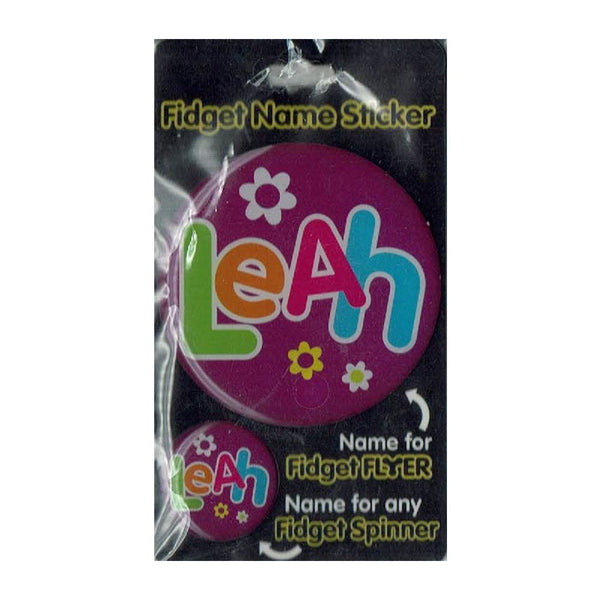 Fidget Flyer Name Stickers Leah