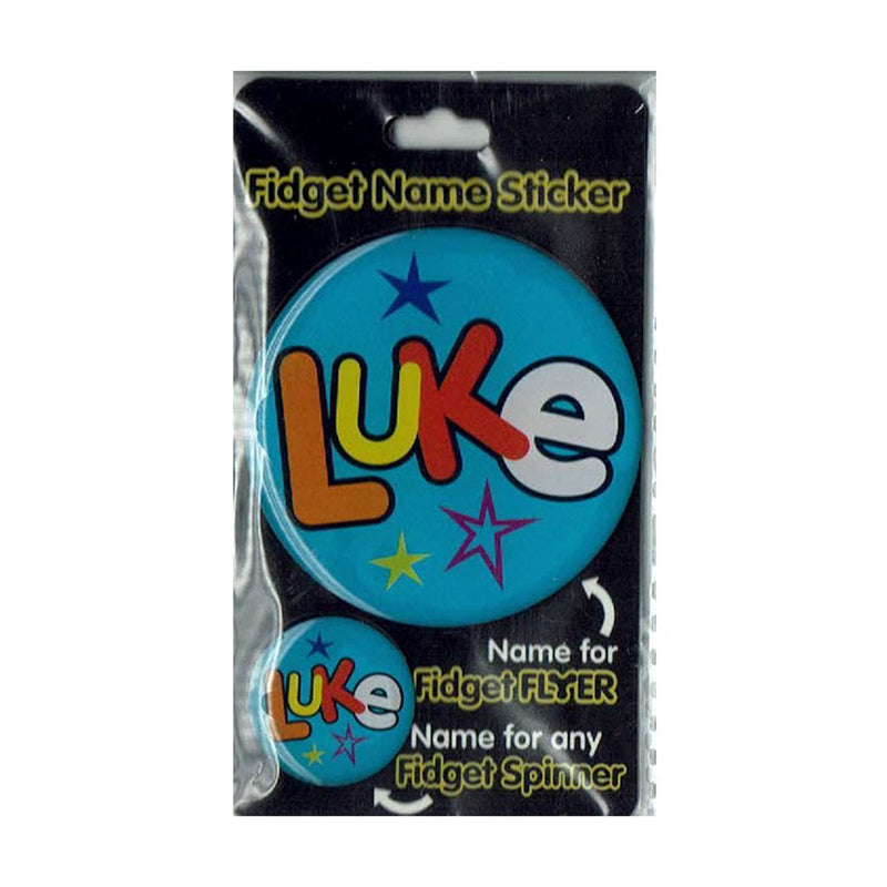 Fidget Flyer Name Stickers Luke