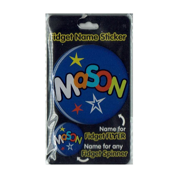 Fidget Flyer Name Stickers Mason