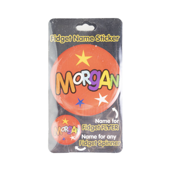 Fidget Flyer Name Stickers Morgan