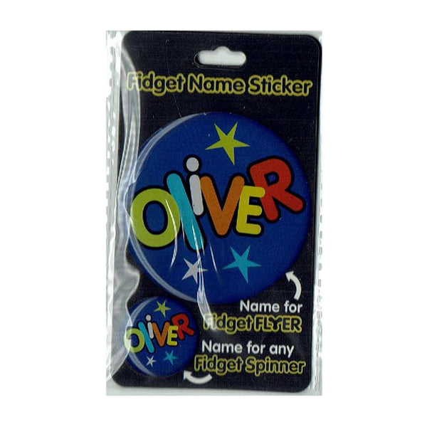 Fidget Flyer Name Stickers Oliver