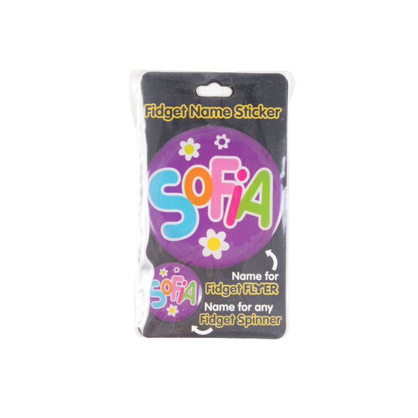 Fidget Flyer Name Stickers Sofia