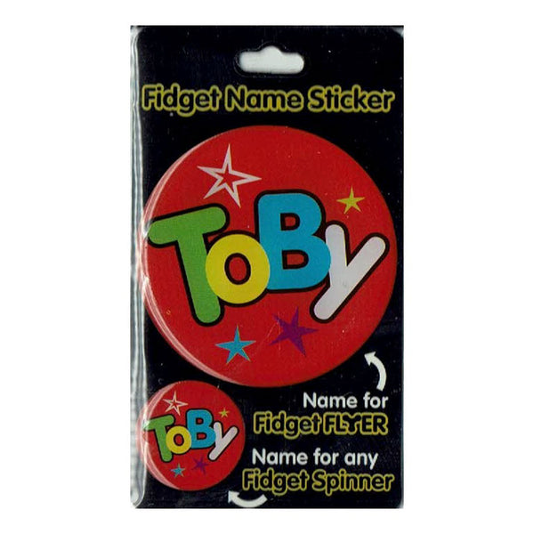 Fidget Flyer Name Stickers Toby