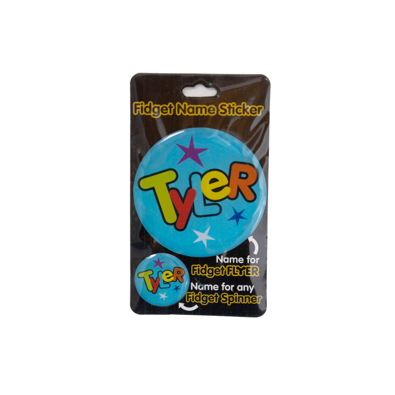 Fidget Flyer Name Stickers Tyler