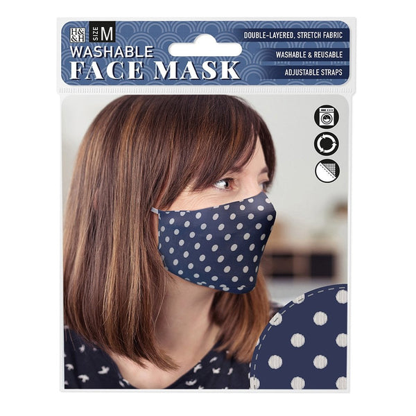 Face Masks White Spot On Blue