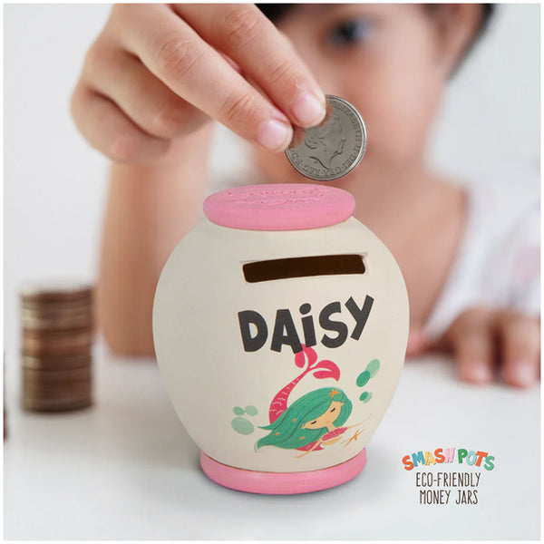 Bamboo Crew Smash Pot Money Jar - S Daisy