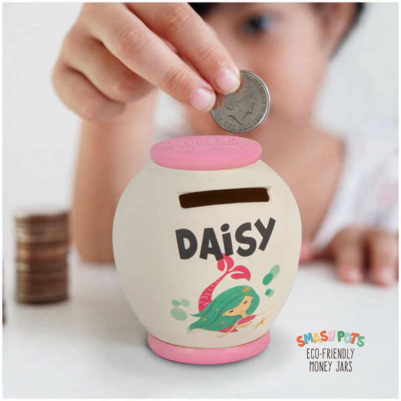 Bamboo Crew Smash Pot Money Jar - S Daisy