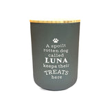 Dog Treat Jar Luna