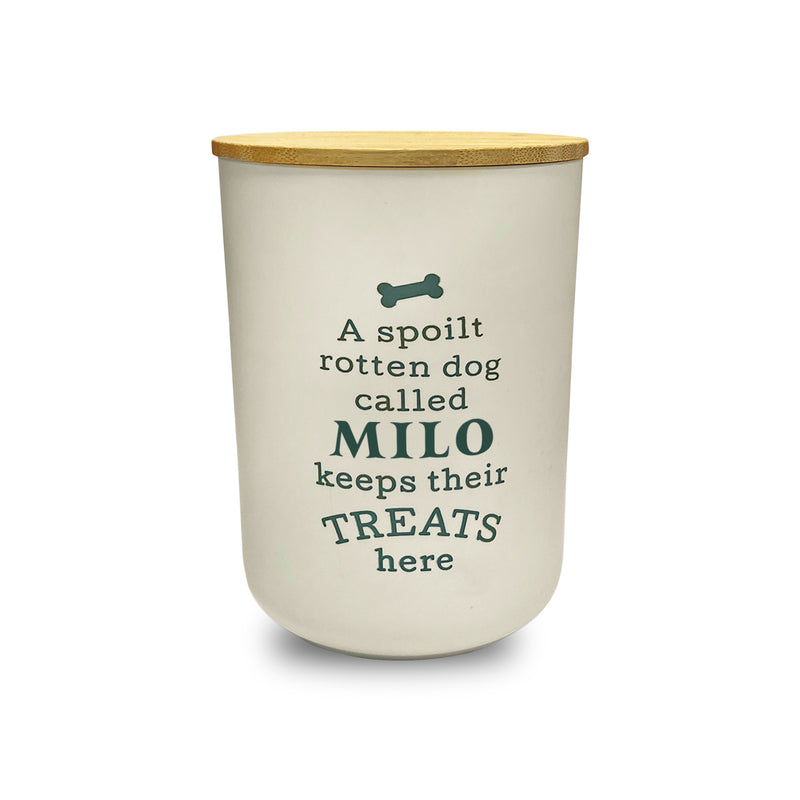 Dog Treat Jar Milo