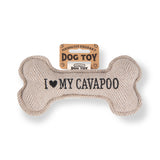 Squeaky Bone Dog Toy I Love My Cavapoo