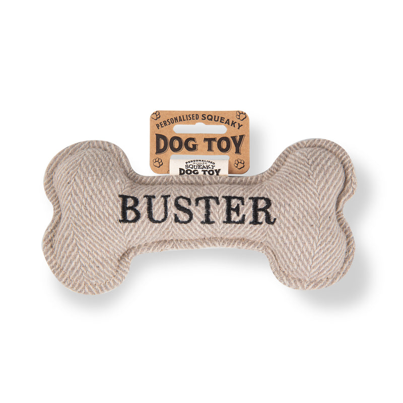 Squeaky Bone Dog Toy Buster