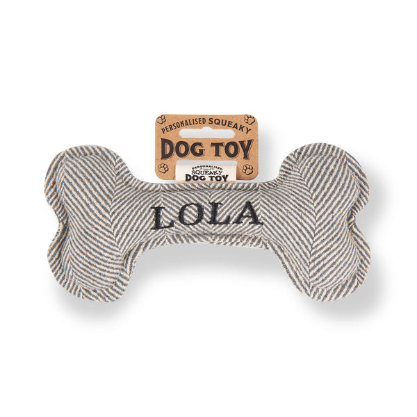 Squeaky Bone Dog Toy Lola