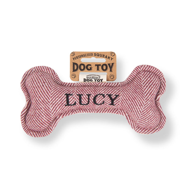 Squeaky Bone Dog Toy Lucy