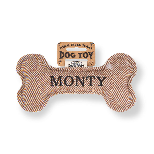 Squeaky Bone Dog Toy Monty