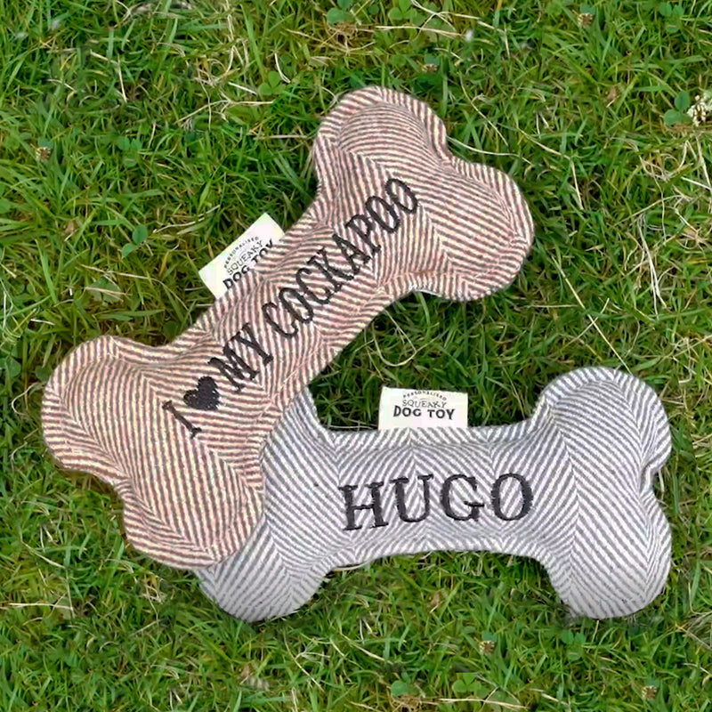 Squeaky Bone Dog Toy Willow