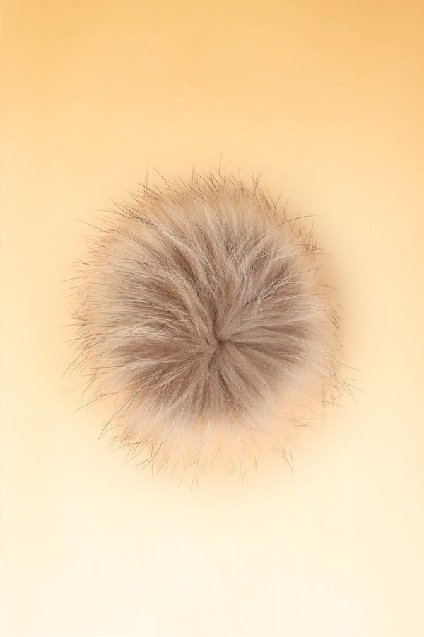 100% Real Fur Pom Pom Natural - Dunedin Cashmere