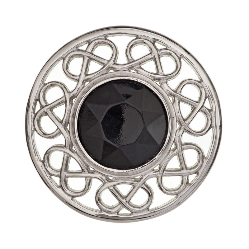 Stroma Brooch Black