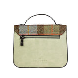 Calton Satchel Chestnut Blue Tartan