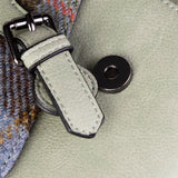 Calton Satchel Chestnut Blue Tartan