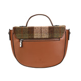 Cobble Satchel Chestnut Tartan