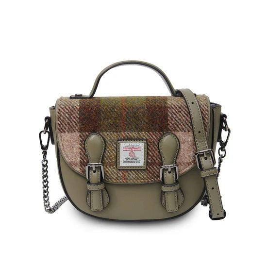 Cobble Satchel Chestnut Tartan